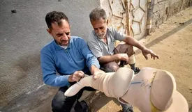 تصاویر واقعی؛ ساکنان این روستا بر اثر انفجار مین قطع عضو شدهاند