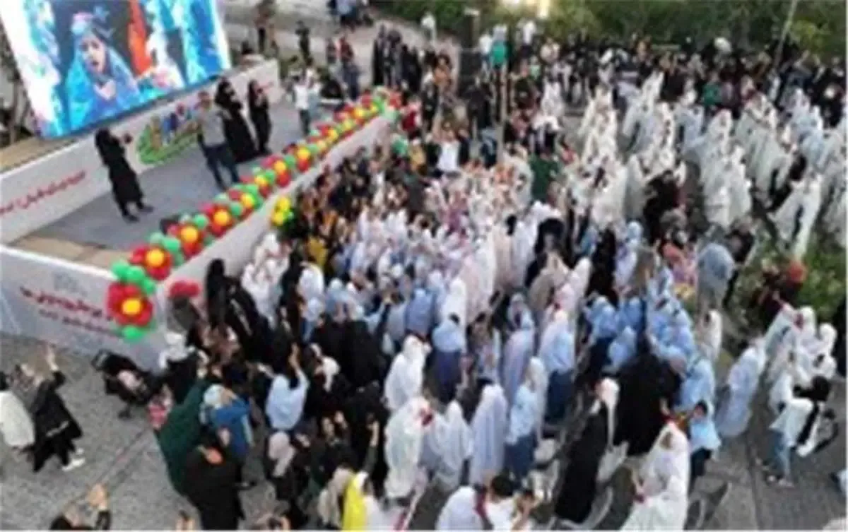 برگزاری با شکوه جشن بزرگ روزه اولی ها ویژه دانش آموز دختر در کیش