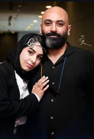ژست عاشقانه همسر مهدی کوشکی/ عکس