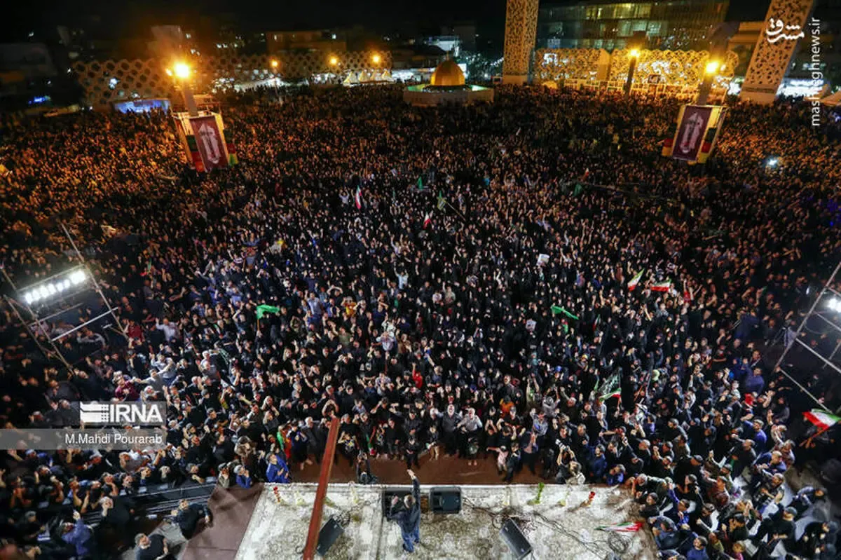 شام غریبان شهدای خدمت در تهران