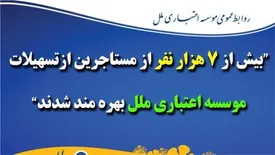 بیش از ۷ هزار نفر از مستاجرین از تسهیلات موسسه اعتباری ملل بهره‌مند شدند