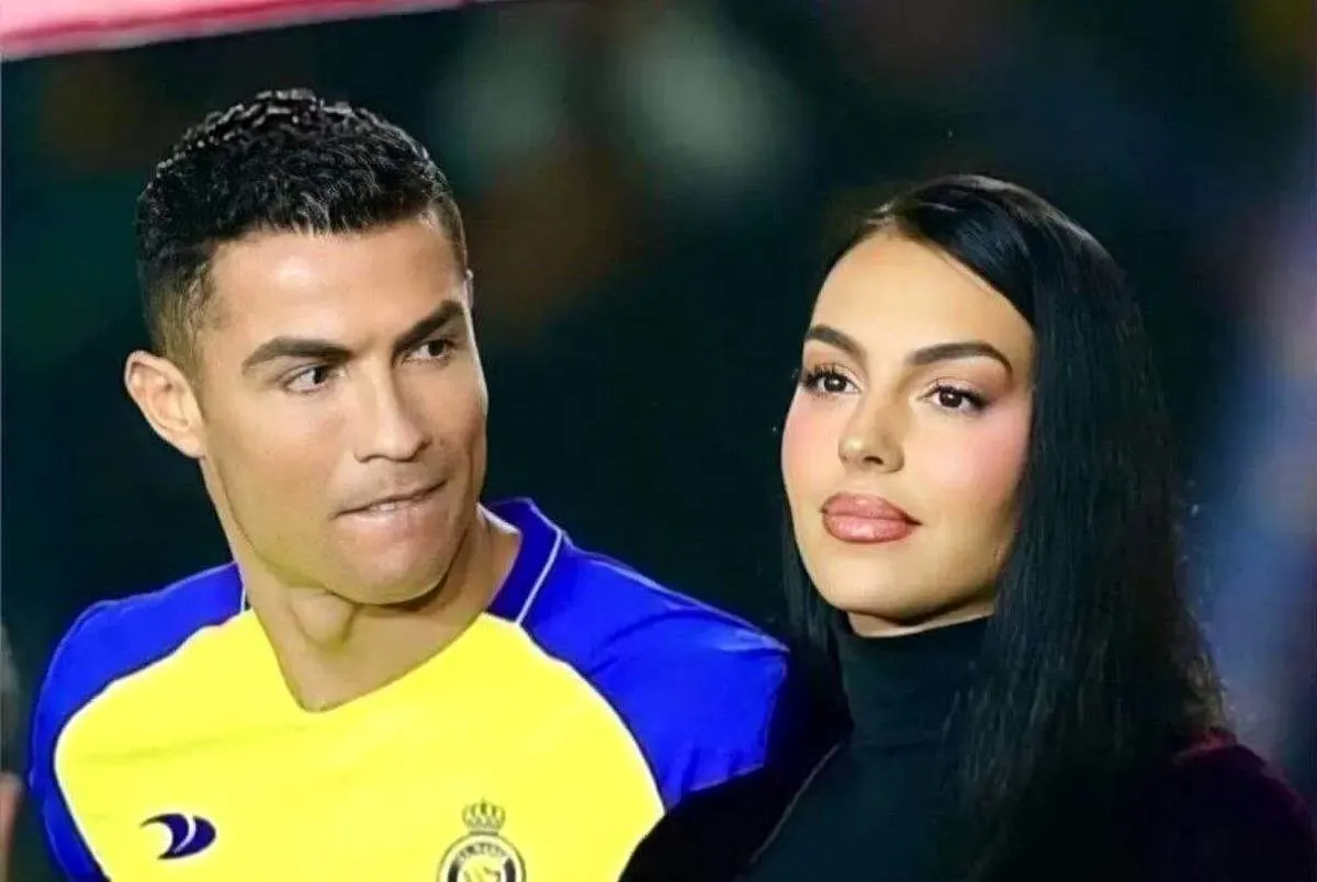 تصاویری از استایل جذاب جورجینا در شب طلایی رونالدو