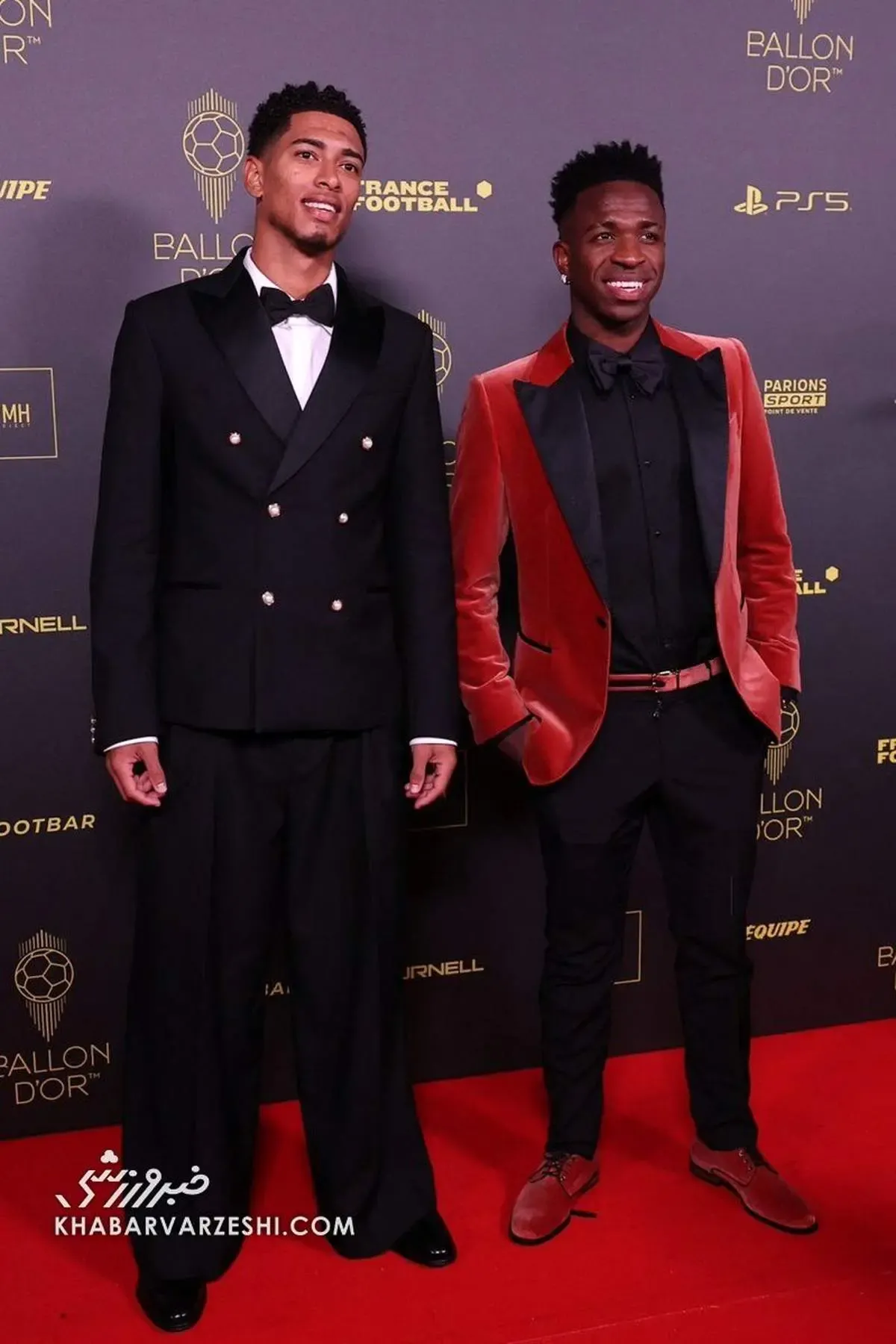 استایل جنجالی سوپراستارهای رئال مادرید در مراسم توپ طلا/تصاویر