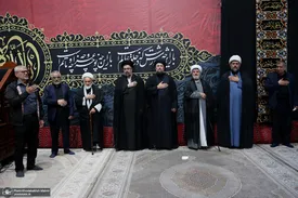 برگزاری مراسم عزاداری سالار شهیدان در حرم مطهر امام خمینی(س) با حضور یادگار امام