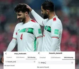 اختلاف دو مدافع تیم ملی به اینستاگرام کشیده شد