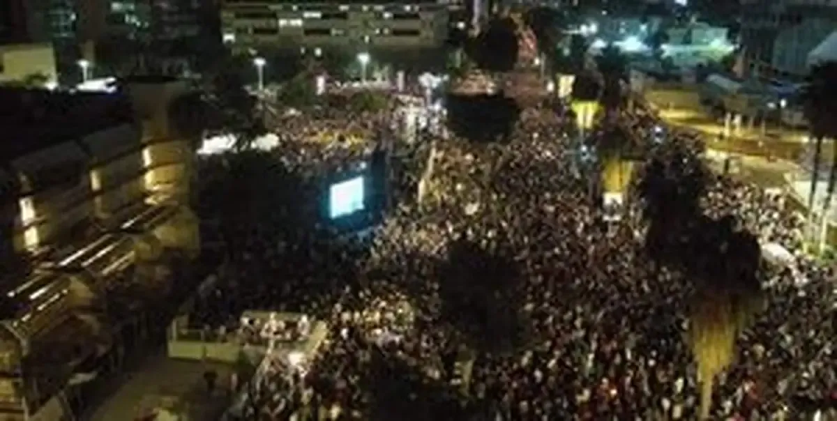 تظاهرات مردم اسرائیل علیه نتانیاهو +فیلم