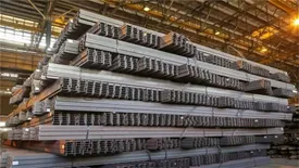 تیرآهن بال نیم پهن سبک I۷ سایز ۲۰۰ میلیمتر با طول ۱۲ متر در ذوب آهن اصفهان تولید شد