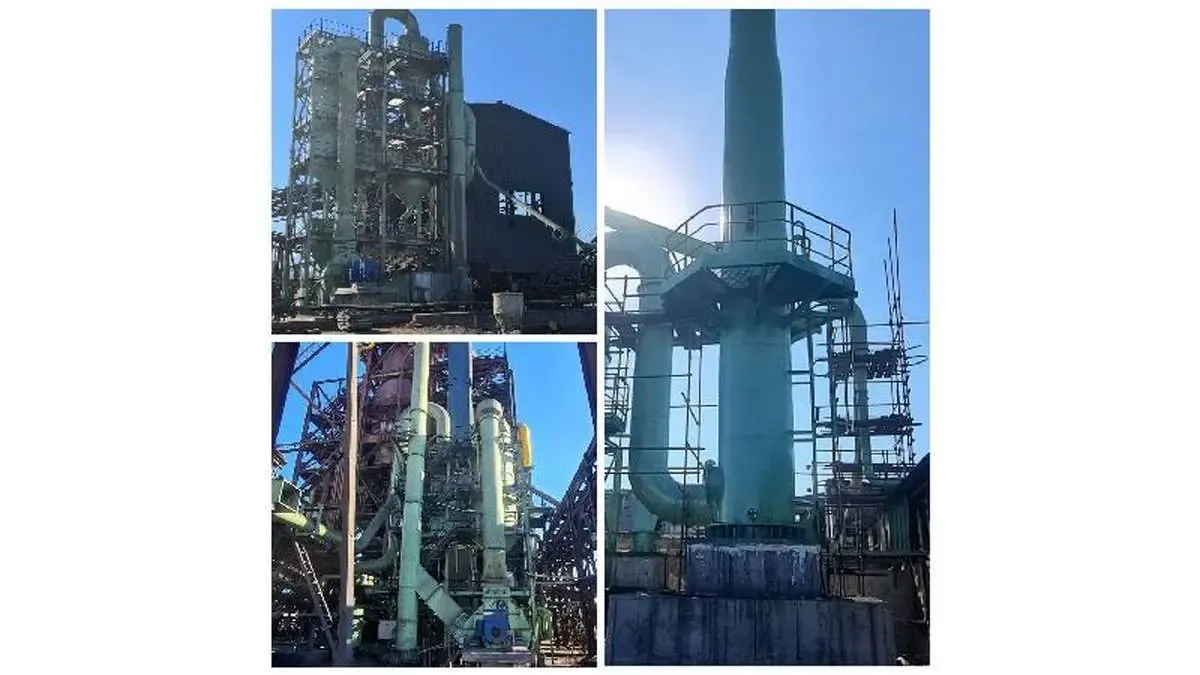 نصب سه غبارگیر جدید با ظرفیت 140 هزار متر مکعب در ساعت