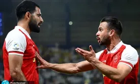 بدن آماده سروش رفیعی در تمرینات پرسپولیس
