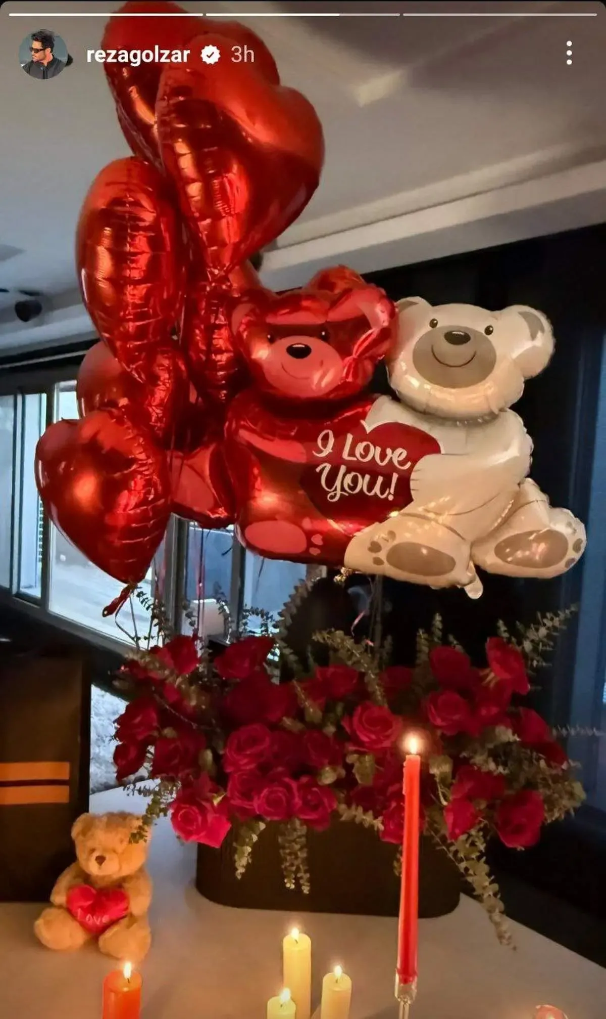 سورپرایز لاکچری گلزار بخاطر ولنتاین / عکس