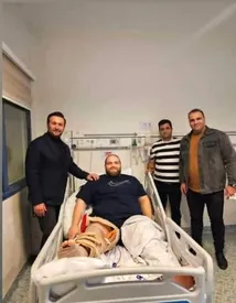 قهرمان وزنه‌برداری ایران زیر تیغ جراحی رفت / عکس