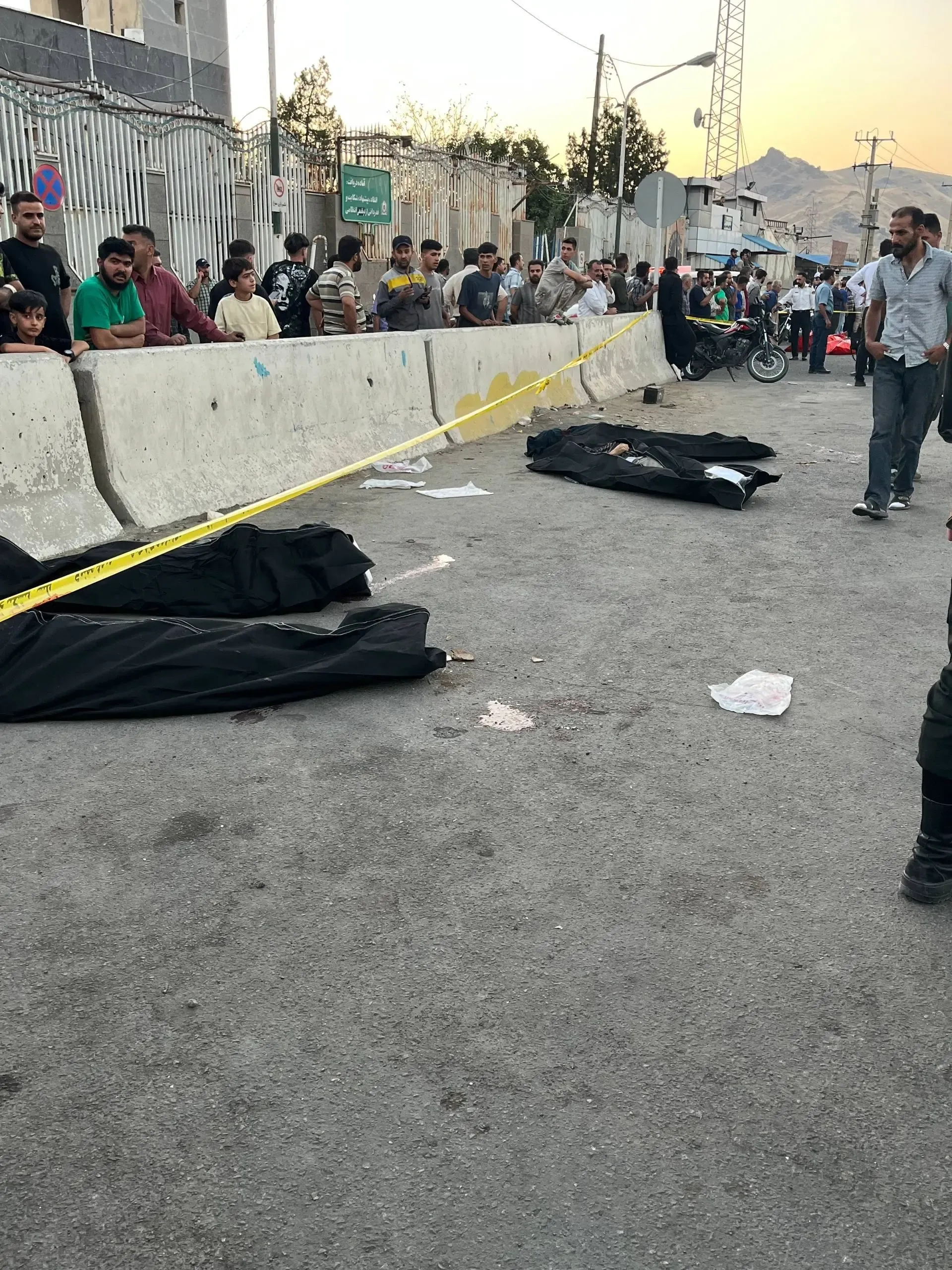 انفجار تریلی در سنندج