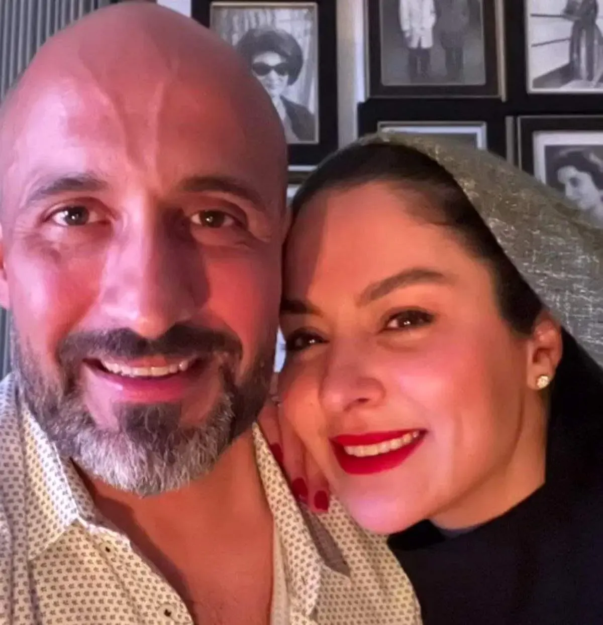 قاب دونفره مارال بنی آدم و همسرش / عکس