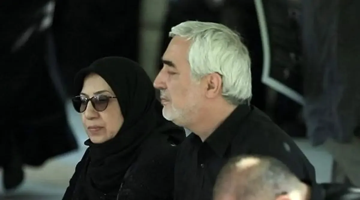 چهره ناراحت حاتمی‌کیا در مراسم  تشییع پیکر شهدای سانحه بالگرد/ عکس