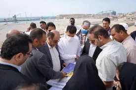 بازدید بازرس کل استان هرمزگان  از منطقه ویژه اقتصادى پارسیان