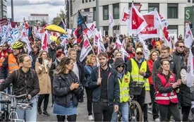 آلمان بزرگترین اعتصاب چند دهه اخیرش را تجربه می‌کند/ اتحادیه‌های کارگری در صف مقدم اعتراض