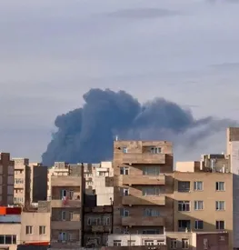 دود مهیبی که در آسمان اردبیل مشاهده شد