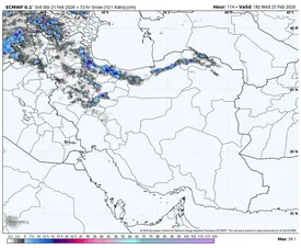 ورود دو سامانه بارشی نیرومند به کشور/ تهران از شنبه ۱۶ اسفند برف شدید دارد