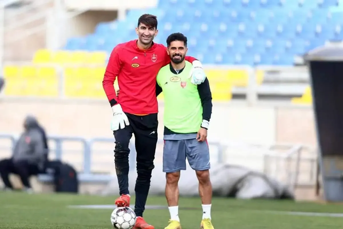 بازگشت بیرانوند به تمرین با چهره جدید/ عکس