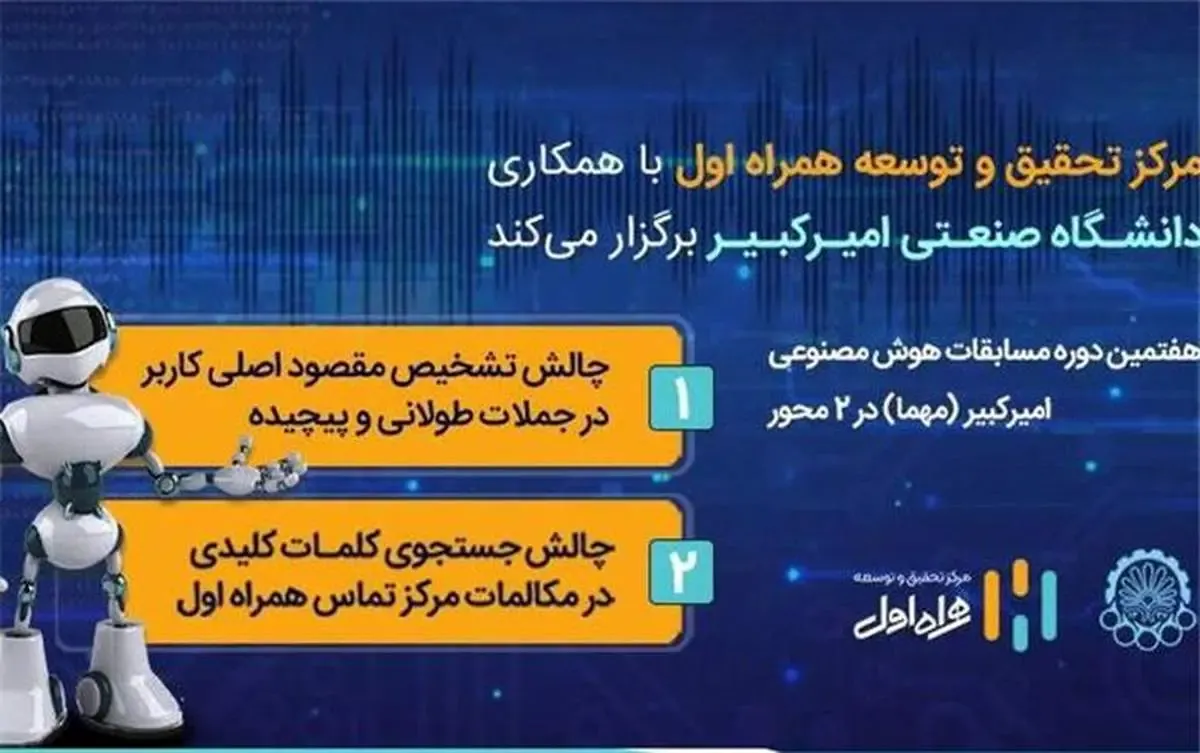 مشارکت همراه اول در هفتمین مسابقات هوش مصنوعی امیرکبیر