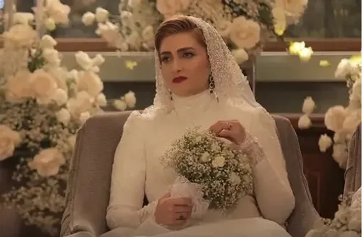 الناز ملک دوباره با لباس عروس جنجالی/ فیلم