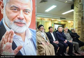 زینب سلیمانی در مراسم گرامیداشت پدر همسرش/ عکس