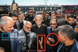 جلوگیری پزشکیان از مداخله یکی از همراهان در مواجهه با گلایههای یک زن/عکس