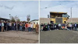 بازدید اساتید و دانشجویان دانشگاه از  شرکت سنگ آهن گهرزمین
