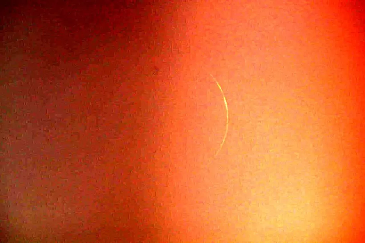 تصویر هلال ماه شوال در مشهد/ عکس