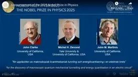 برندگان جایزه نوبل فیزیک ۲۰۲۵ معرفی شدند