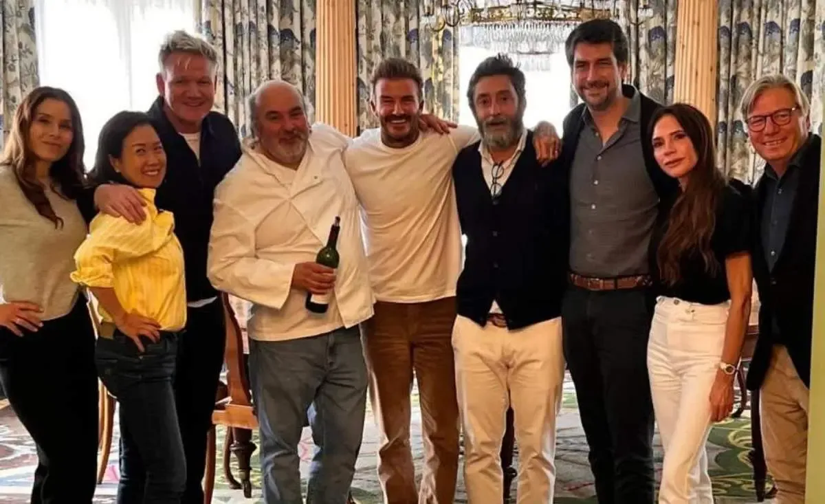 جشن تولد بکام با همراهی آشپز معروف!/ عکس