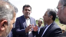 حضور دکتر شایان در محل احداث پروژه آزادراه هفت تن قائم شهر _ ساری