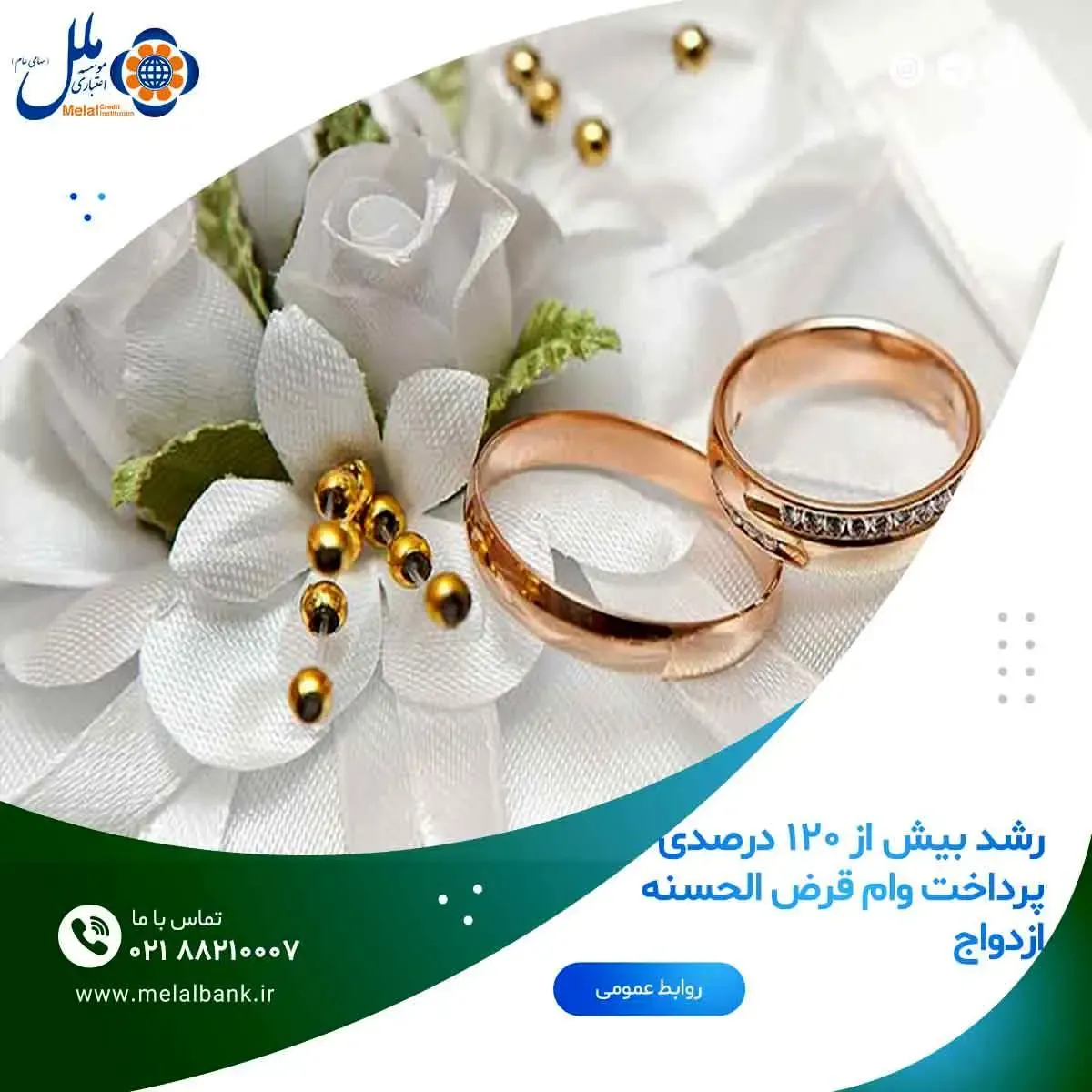 رشد بیش از ۱۲۰ درصدی پرداخت وام قرض الحسنه ازدواج