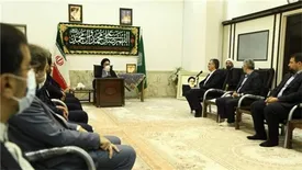 مدیر عامل بانک ملی ایران با آیات عظام و مراجع تقلید دیدار و گفت و گو کرد