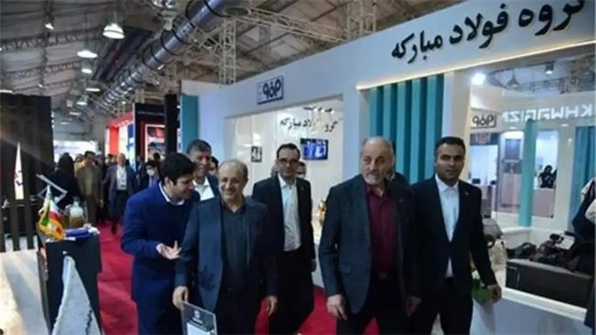 بازدید رئیس هیات عامل ایمیدرو از چهارمین جشنواره و نمایشگاه ملی فولاد