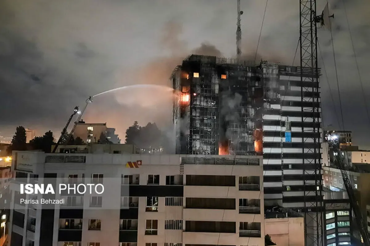 مهار آتش در بیمارستان گاندی