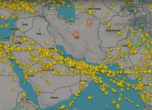 آسمان ایران خالی شد/ عکس
