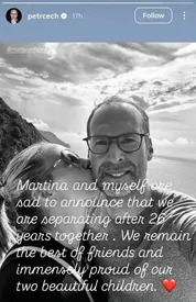 طلاق پتر چک پس از ۲۶ سال زندگی با عشق دوران نوجوانی‌اش