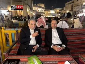 کافه‌گردی شبانه عباس عراقچی در دوحه / عکس