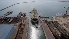 تعمیرات اساسی سوپر نفتکش غول پیکر ناشا در ایزوایکو