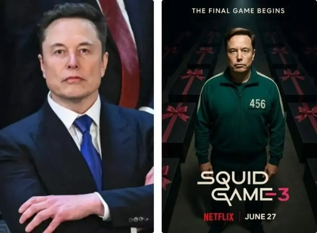 ایلان ماسک در سریال اسکوئید گیم