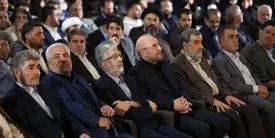 خوش و بش قالیباف و حدادعادل+ عکس