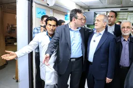 حضور میدانی رئیس‌جمهور در محل حادثه