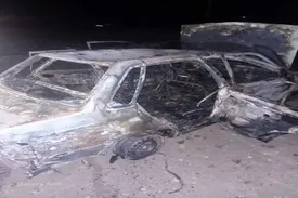 ۸ کشته و یک مصدوم در تصادف شدید وانت سوخت‌بر قاچاق با پژو و پراید/  عکس