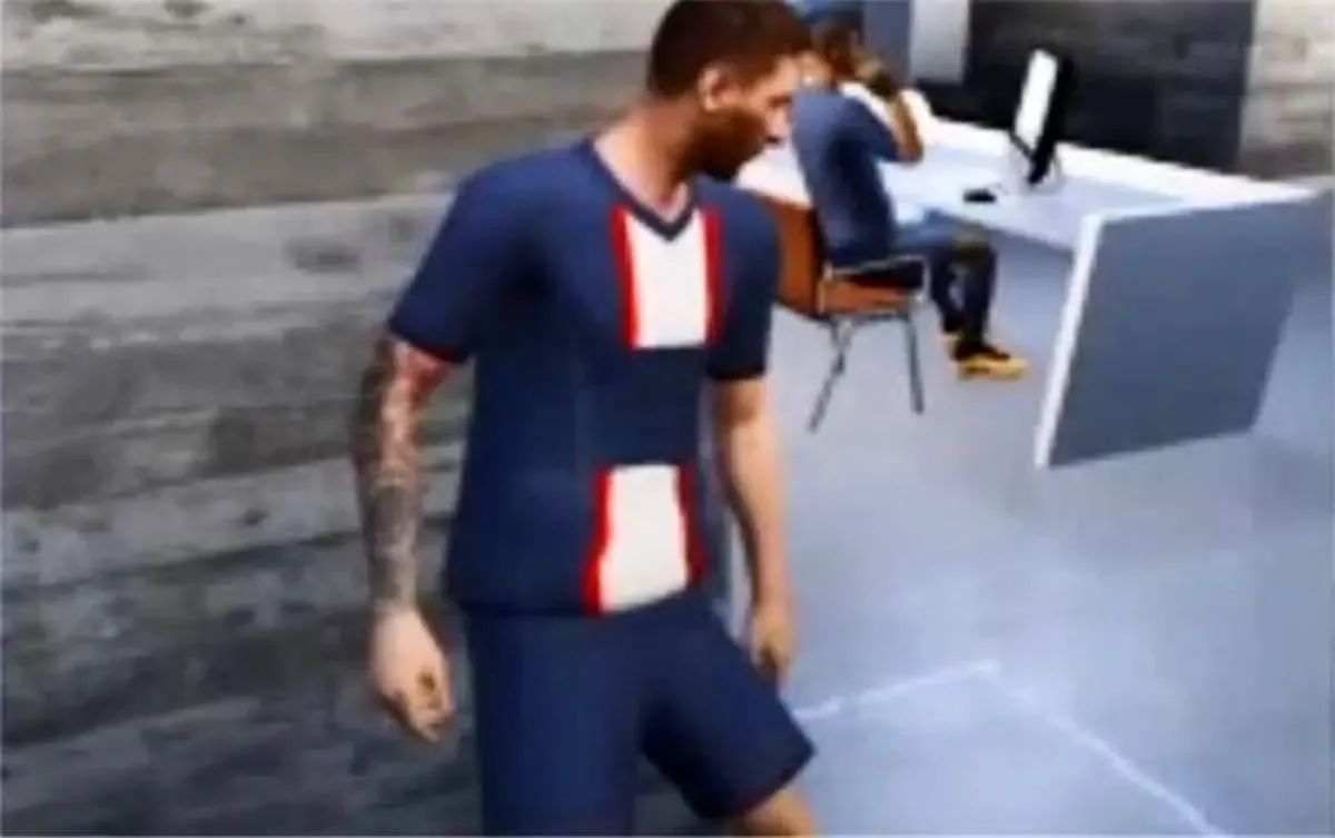 انیمیشنی از سفر غیر مجاز مسی به عربستان‌ و حضور در کنار رونالدو