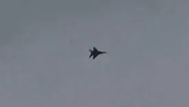 فیلمی از لحظه سقوط جنگنده اف۳۵ در شمال تهران