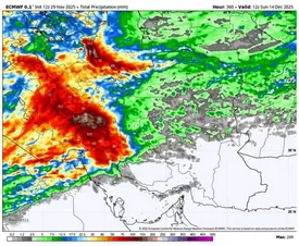 آغاز فعالیت سامانه بارشهای سنگین از فردا؛ کاهش محسوس دما از سهشنبه