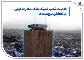 فعالیت شعب کشیک بانک صادرات در تعطیلی پنج‌شنبه‌ها