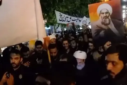 ببینید | پیاده‌روی اعتراضی  با حضور علیرضا پناهیان