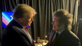 وقتی که «ترامپ آرژانتین» از دیدن ترامپ آمریکا ذوق زده می شود!